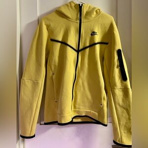 Nike Tech Fleece Full-Zip Hoodie Jacket Men’s Small Yellow Excellent condition